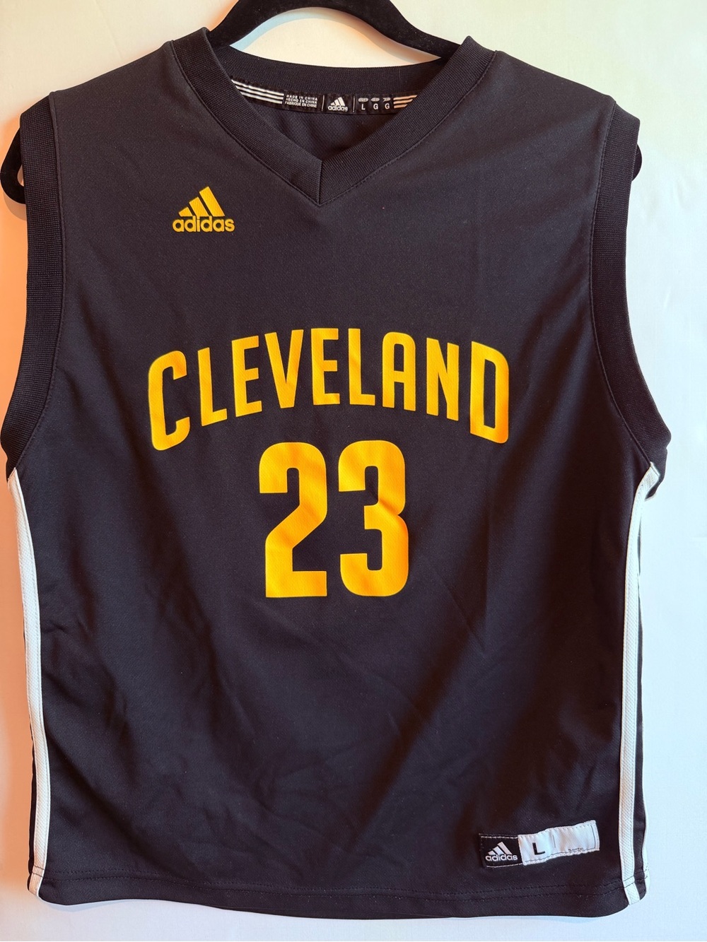 adidas Black Jersey with Yellow Logo